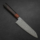 Nakiri & Santoku VG-10 Damascus Shitan Ebony Handle Sakura Set-[Musashi]-[Japanese-Kitchen-Knives]