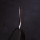 Nakiri Silver Steel #3 Damascus Buffalo Ebony Handle 165mm (6.5”)-[Musashi]-[Japanese-Kitchen-Knives]