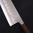 Nakiri Silver Steel #3 Nashiji Sumi Urushi Handle 165mm (6.5”)-[Musashi]-[Japanese-Kitchen-Knives]