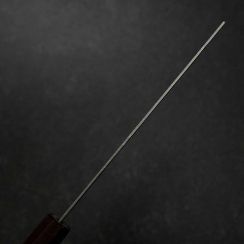 Nakiri Silver Steel #3 Nashiji Walnut Handle 165mm (6.5”)-[Musashi]-[Japanese-Kitchen-Knives]