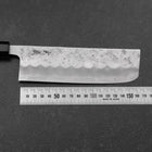 Nakiri Silver Steel #3 Nashiji Washi Buffalo Bubinga Handle 165mm (6.5”)-[Musashi]-[Japanese-Kitchen-Knives]