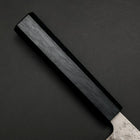 Nakiri Silver Steel #3 Nashiji Washi Dark Blue Urushi Handle 165mm (6.5”)-[Musashi]-[Japanese-Kitchen-Knives]