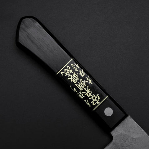 Nakiri Silver Steel #3 Nashiji Western Handle 170mm (6.7”)-[Musashi]-[Japanese-Kitchen-Knives]