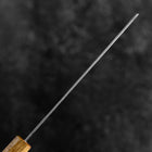 Nakiri Silver Steel #3 Nawame Damascus YakiUrushi Handle 165mm (6.5”)-[Musashi]-[Japanese-Kitchen-Knives]
