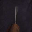 Nakiri Stainless Clad Blue Steel #2 Kurouchi Walnut Shitan Handle 165mm (6.5”)-[Musashi]-[Japanese-Kitchen-Knives]