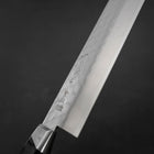 Nakiri Stainless Clad Blue Steel #2 Tsuchime Western Black Handle 170mm (6.7”)-[Musashi]-[Japanese-Kitchen-Knives]