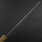 Nakiri Stainless Clad White Steel #2 Tsuchime Yaki Urushi Handle 165mm (6.5”)-[Musashi]-[Japanese-Kitchen-Knives]