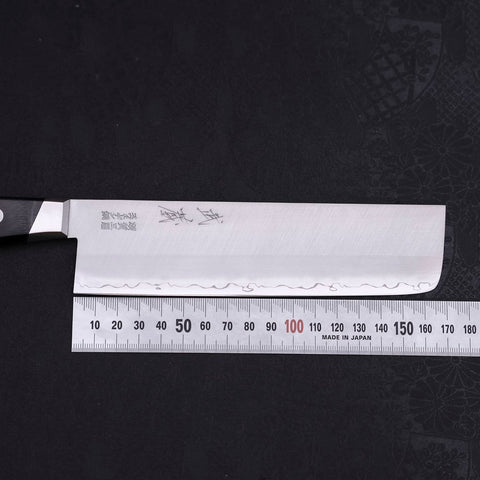 Nakiri Sweden Stainless Steel Polished Western Handle 165mm (6.5”)-[Musashi]-[Japanese-Kitchen-Knives]