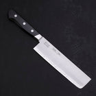 Nakiri Sweden Stainless Steel Polished Western Handle 165mm (6.5”)-[Musashi]-[Japanese-Kitchen-Knives]