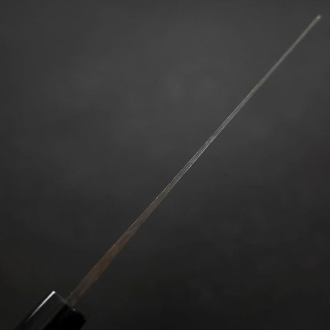 Nakiri V-Toku Kurouchi Damascus Buffalo Magnolia Handle 165mm (6.5”)-[Musashi]-[Japanese-Kitchen-Knives]