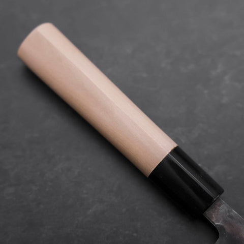 Nakiri V-Toku Kurouchi Damascus Buffalo Magnolia Handle 165mm (6.5”)-[Musashi]-[Japanese-Kitchen-Knives]