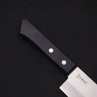 Nakiri VG-1 Polished Western Black Handle 160mm (Tsuba-nashi) (6.3”)-[Musashi]-[Japanese-Kitchen-Knives]