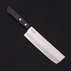 Nakiri VG-1 Polished Western Black Handle 160mm (Tsuba-nashi) (6.3”)-[Musashi]-[Japanese-Kitchen-Knives]