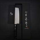 Nakiri VG-1 Polished Western Black Handle 165mm (Tsuba-nashi) (6.5”)-[Musashi]-[Japanese-Kitchen-Knives]