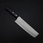 Nakiri VG-1 Polished Western Black Handle 165mm (Tsuba-nashi) (6.5”)-[Musashi]-[Japanese-Kitchen-Knives]