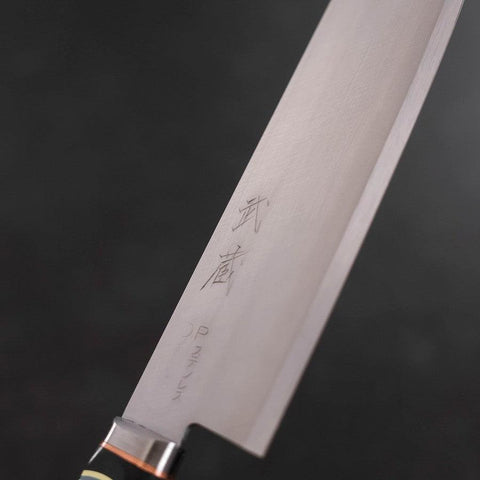 Nakiri VG-1 Polished Western Copper Inlay Handle 160mm (6.3”)-[Musashi]-[Japanese-Kitchen-Knives]