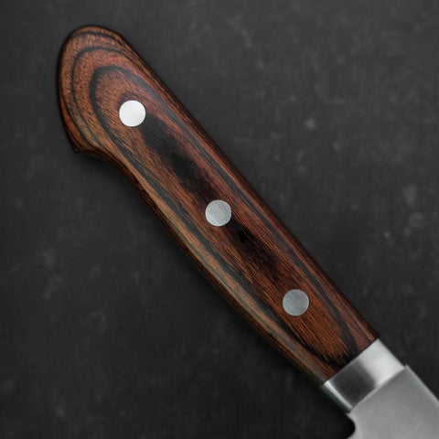 Nakiri VG-1 Polished Western Mahogany Handle 165mm (6.5”)-[Musashi]-[Japanese-Kitchen-Knives]