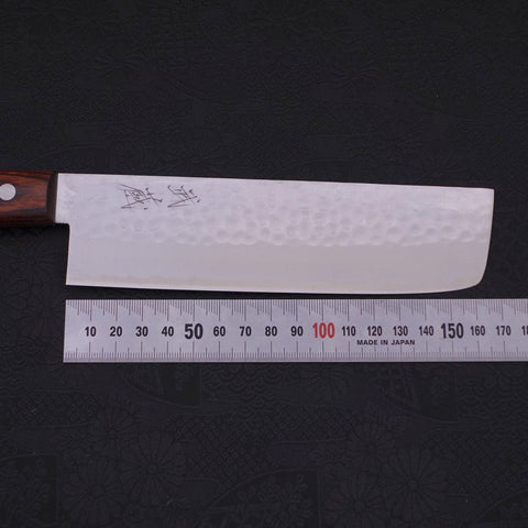 Nakiri VG-1 Tsuchime Western Mahogany Handle 165mm (6.5”)-[Musashi]-[Japanese-Kitchen-Knives]