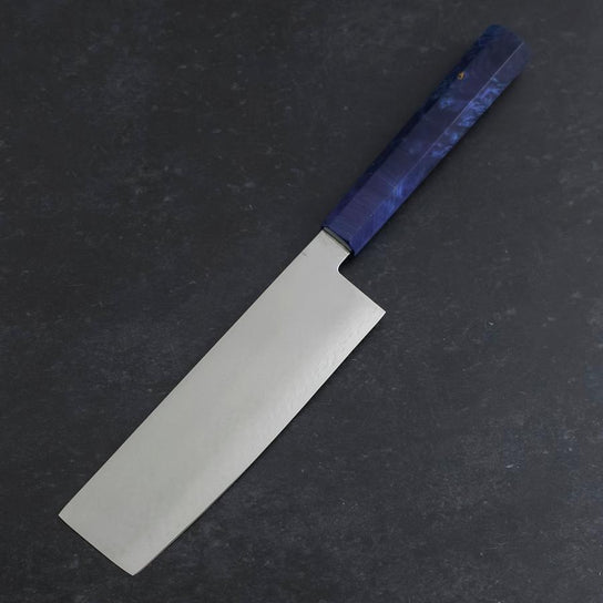 Nakiri VG-10 Damascus Blue Birch Handle 170mm (6.7”)
