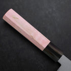 Nakiri VG-10 Damascus Buffalo Light Pink Maple Handle 170mm (6.7”)-[Musashi]-[Japanese-Kitchen-Knives]