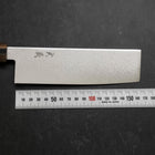 Nakiri VG-10 Damascus Buffalo Light Pink Maple Handle 170mm (6.7”)-[Musashi]-[Japanese-Kitchen-Knives]