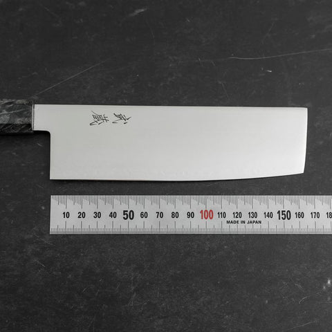 Nakiri VG-10 Damascus Gray Birch Handle 170mm (6.7”)-[Musashi]-[Japanese-Kitchen-Knives]