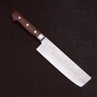 Nakiri VG-10 Damascus Mahogany Handle 165mm (6.5”)-[Musashi]-[Japanese-Kitchen-Knives]