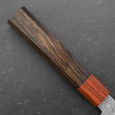 Nakiri VG-10 Damascus Shitan Ebony Handle 165mm (6.5”)-[Musashi]-[Japanese-Kitchen-Knives]