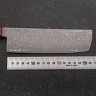 Nakiri VG-10 Damascus Shitan Ebony Handle 165mm (6.5”)-[Musashi]-[Japanese-Kitchen-Knives]