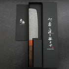 Nakiri VG-10 Damascus Shitan Ebony Handle 165mm (6.5”)-[Musashi]-[Japanese-Kitchen-Knives]