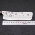 Nakiri VG-10 Polished Sakura Ebony Handle 165mm (6.5”)-[Musashi]-[Japanese-Kitchen-Knives]