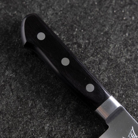 Nakiri VG-10 Polished Western Black Handle 165mm (6.5”)-[Musashi]-[Japanese-Kitchen-Knives]