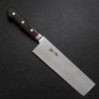 Nakiri VG-10 Polished Western Mahogany Handle 170mm (6.7”)-[Musashi]-[Japanese-Kitchen-Knives]