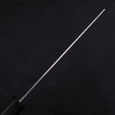Nakiri VG-10 Tsuchime Damascus Buffalo Ebony Handle 165mm (6.5”)-[Musashi]-[Japanese-Kitchen-Knives]