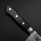 Nakiri VG-10 Tsuchime Damascus Western Black Handle 165mm (6.5”)-[Musashi]-[Japanese-Kitchen-Knives]