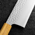Nakiri VG-10 Tsuchime Oak Handle 180mm (7”)-[Musashi]-[Japanese-Kitchen-Knives]