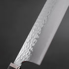 Nakiri VG-10 Tsuchime Oval Charcoal Handle 180mm (7”)-[Musashi]-[Japanese-Kitchen-Knives]
