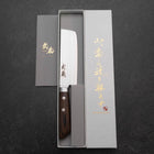 Nakiri VG-10 Tsuchime Western Mahogany Handle 125mm (4.9”)-[Musashi]-[Japanese-Kitchen-Knives]