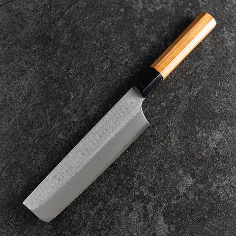 Nakiri VG-5 Tsuchime Buffalo Bubinga Handle 165mm (6.5”)-[Musashi]-[Japanese-Kitchen-Knives]