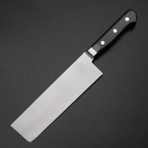 Nakiri VG-5 Tsuchime Western Black Marble Handle 170mm (6.7”)-[Musashi]-[Japanese-Kitchen-Knives]