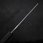 Nakiri White Steel #1 Polished Black Ishime Urushi Handle 165mm (6.5”)-[Musashi]-[Japanese-Kitchen-Knives]