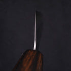 Nakiri White Steel #1 Polished Sumi Urushi Handle 165mm (6.5”)-[Musashi]-[Japanese-Kitchen-Knives]