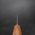 Nakiri White Steel #1 Stainless Clad Yaki Urushi Handle 165mm (6.5”)-[Musashi]-[Japanese-Kitchen-Knives]