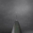 Nakiri White Steel #2 Kurouchi Green Urushi Handle 165mm (6.5”)-[Musashi]-[Japanese-Kitchen-Knives]