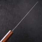 Nakiri White Steel #2 Kurouchi Sumi Urushi Handle 165mm (6.5”)-[Musashi]-[Japanese-Kitchen-Knives]