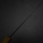 Nakiri White Steel #2 Kurouchi Yaki Urushi Handle 135mm (5.3”)-[Musashi]-[Japanese-Kitchen-Knives]