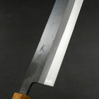 Nakiri White Steel #2 Kurouchi Yaki Urushi Handle 165mm (6.5”)-[Musashi]-[Japanese-Kitchen-Knives]