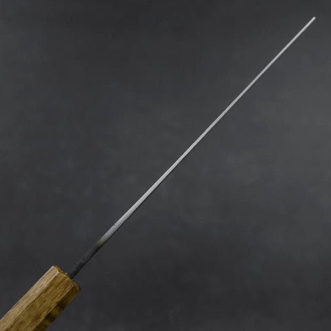 Nakiri White Steel #2 Kurouchi Yaki Urushi Handle 165mm (6.5”)-[Musashi]-[Japanese-Kitchen-Knives]