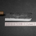 Nakiri White Steel #2 Kurouchi Yaki Urushi Handle 165mm (6.5”)-[Musashi]-[Japanese-Kitchen-Knives]