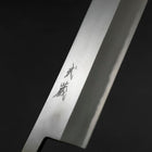 Nakiri White Steel #2 Polished Yaki Urushi Handle 165mm (6.5”)-[Musashi]-[Japanese-Kitchen-Knives]